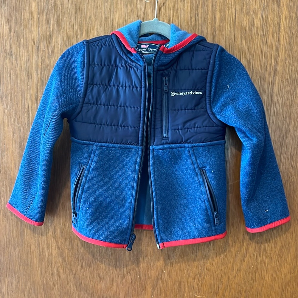 Vineyard Vines fleece hooded jacket kids’ 3T